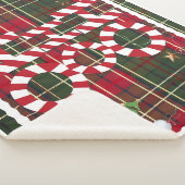 フェスティバル「HO HO HO」クリスマスフリース&シャーパ空白の シェルパブランケット (3/4)