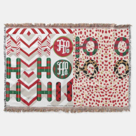 フェスティバル「HO HO HO」クリスマスフリース&シャーパ空白の スローブランケット