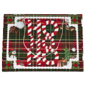 フェスティバル「HO HO HO」クリスマスラッピング紙 ラージペーパーバッグ (正面)