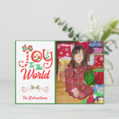 フェスティバル、JOY to the World |フォトホリデーカード シーズンカード (スタンド正面)