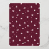 フェスティバル | Season's Greetings Two Photo 箔シーズンカード (裏面)