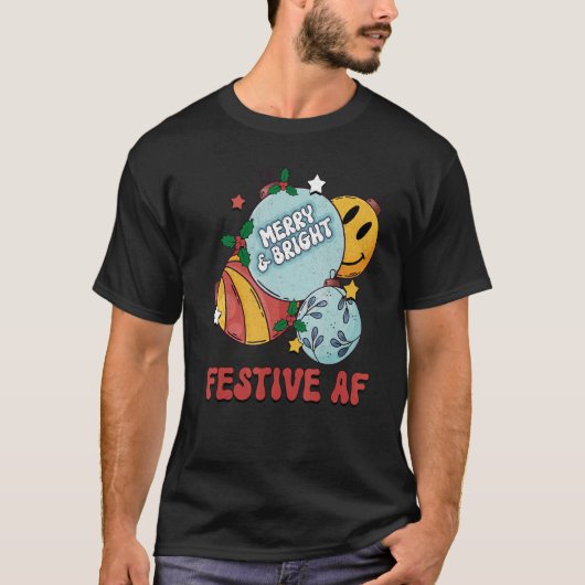 フェスティバルAFメリー及び明るいクリスマスボメリーールC Tシャツ (正面)