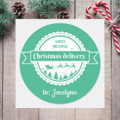 フェスティバルfromサンタシンプルーモダンクリスマス ラウンドシール