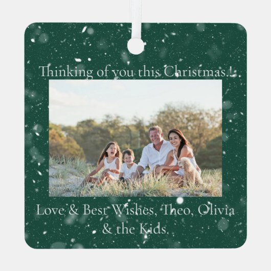 フェスティバルQuintetクリスマスフォトツリーオーナメント メタルオーナメント (裏面)