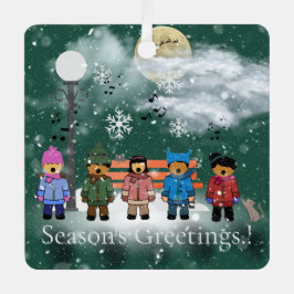 フェスティバルQuintetクリスマスフォトツリーオーナメント メタルオーナメント