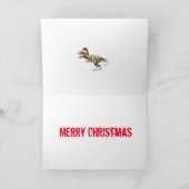 フェスティバルTレックスおもしろいクリスマス恐竜アイロン引用文 カード (内部)