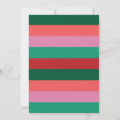 フェスティブすぎる面白いペットの写真 ホリデーカード 招待状 (裏面)