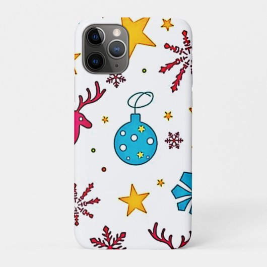 フェスティブなトナカイの魔法のパターンデザイン Case-Mate iPhoneケース (裏)