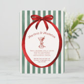 フェスティブなマルティーニとミストル・トゥのクリスマス・パーティー 招待状 (スタンド正面)