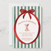 フェスティブなマルティーニとミストル・トゥのクリスマス・パーティー 招待状 (正面)