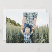フェスティブなモミの枝 Happiest holidays 2枚の写真 シーズンカード (裏面)