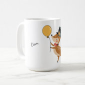 フェスティブな動物 - 子鹿 コーヒーマグカップ (正面左)