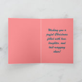 フェスティブな犬と猫のクリスマス シーズンカード (内部)