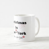 フェスティブなNYCクリスマス – 英語&イタリア語 コーヒーマグカップ (正面右)