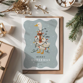 フェスティブカチューンレイクガチョウのクリスマス シーズンカード