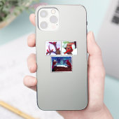 フェスティブカーディナルシーンズステッカーセット シール (スマートフォン)