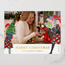 フェスティブガール クリスマス イラスト写真