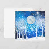 フェスティブギャラクシー ホリデーグリーティングカード、内側は空白 シーズンカード (正面/裏面)