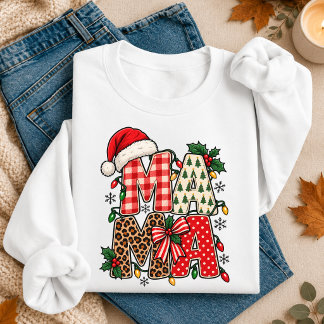フェスティブクリスマスママ スウェットシャツ