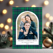 フェスティブグリーンレンガ柄 クリスマス 写真