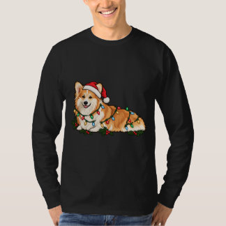 フェスティブコーギー クリスマスTシャツ Tシャツ
