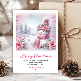 フェスティブスノーフォレストキッズダウンロードクリスマスカード シーズンカード