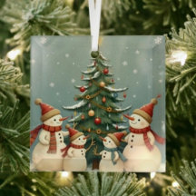 フェスティブスノーマンファミリークリスマスコレクション