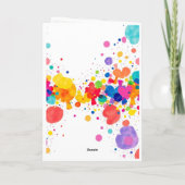 フェスティブスプラッシュクリスマスツリー シーズンカード (裏面)