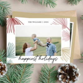 フェスティブパインブランチ ハッピーホリデー3枚の写真 シーズンカード