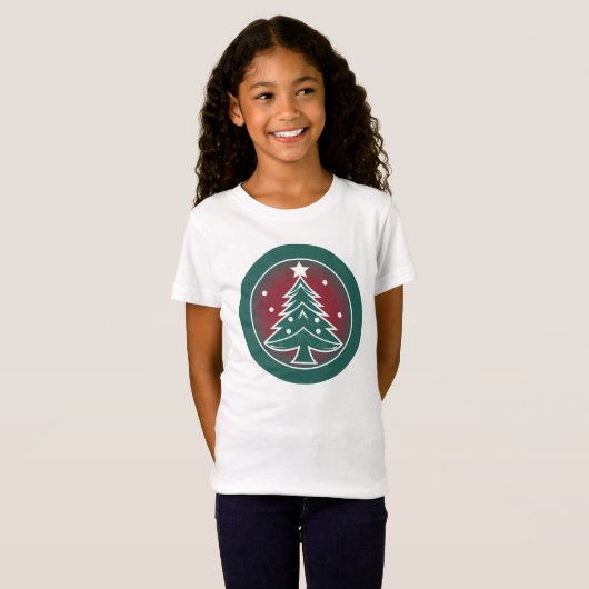 フェスティブファー: クリスマスの喜び Tシャツ (正面フル)