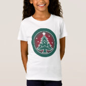 フェスティブファー: クリスマスの喜び Tシャツ (正面)