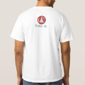 フェスティブファー: クリスマスの喜び Tシャツ (裏面)