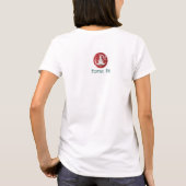 フェスティブファー: クリスマスの喜び Tシャツ (裏面)