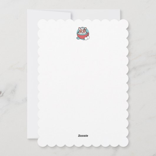 フェスティブマグの犬でホリデー気分を満喫 - ウィンターココ シーズンカード (裏面)