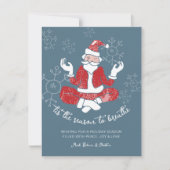 フェスティブヨガサンタシーズンに息を シーズンカード (正面)