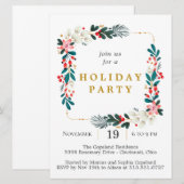 フェスティブリースのホリデー 招待状 (正面/裏面)