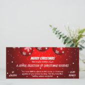 フェスティブレッド クリスマス ギフト バウチャー (スタンド正面)