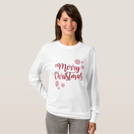 フェスティブロングスリーブ メリークリスマスTシャツ Tシャツ