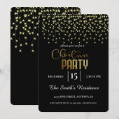 フェスティブ エレガント マジカル クリスマス 招待状 (正面/裏面)