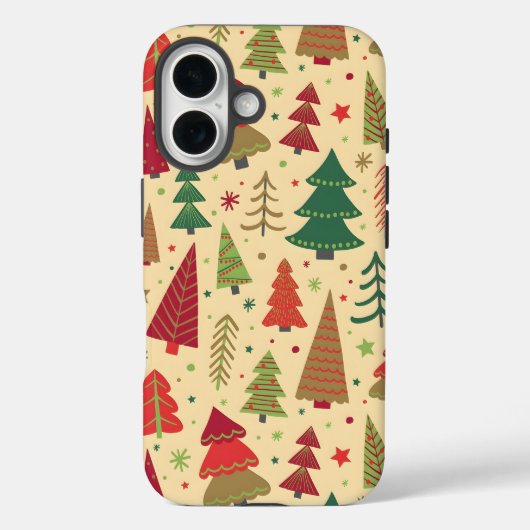 フェスティブ クリスマスツリー iPhone カー Case-Mate iPhoneケース (裏面)