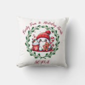 フェスティブ スノーマンとジンジャーブレッド スローピロー (正面)