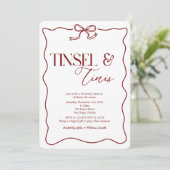 フェスティブ・ティンセルとティニのクリスマス・パーティー 招待状 (スタンド正面)