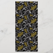 フェスティブ フォリアージュ ヴィンテージ デコ フレーム ホリデーパーティー メニュー (裏面)