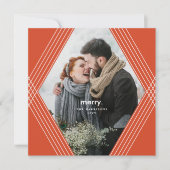 フェスティブ フォーカス | ホリゾンタル オレンジ | フォト シーズンカード (正面)