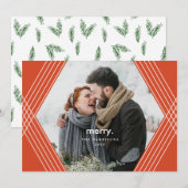 フェスティブ フォーカス | 5x7 水平 オレンジ | シーズンカード (正面/裏面)