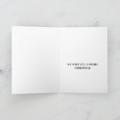 フェスティブ フローラル グロー | クリスマスの花とキャンドル シーズンカード (内部)