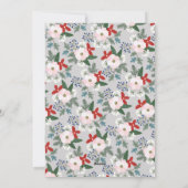 フェスティブ フローラル フォト シーズンカード (裏面)
