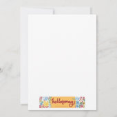 フェスティブ ホリデー クリスマス カード 地球の平和 ネコ (裏面)