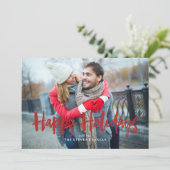 フェスティブ ボウズ ハッピー ホリデーズ フォト シーズンカード (スタンド正面)