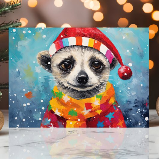 フェスティブ ミーアキャット クリスマス